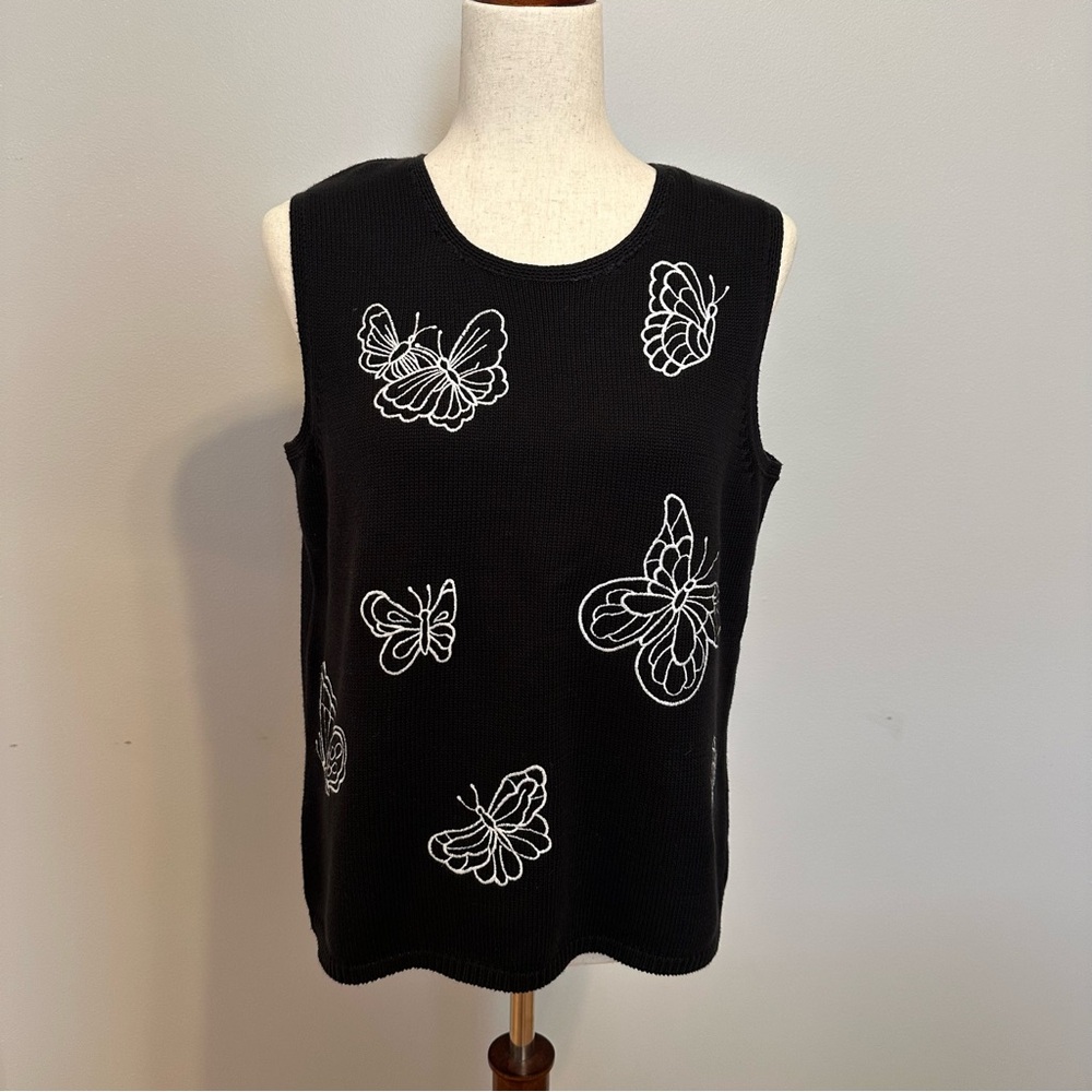 Vintage Euro Butterfly Knit Sweatervest